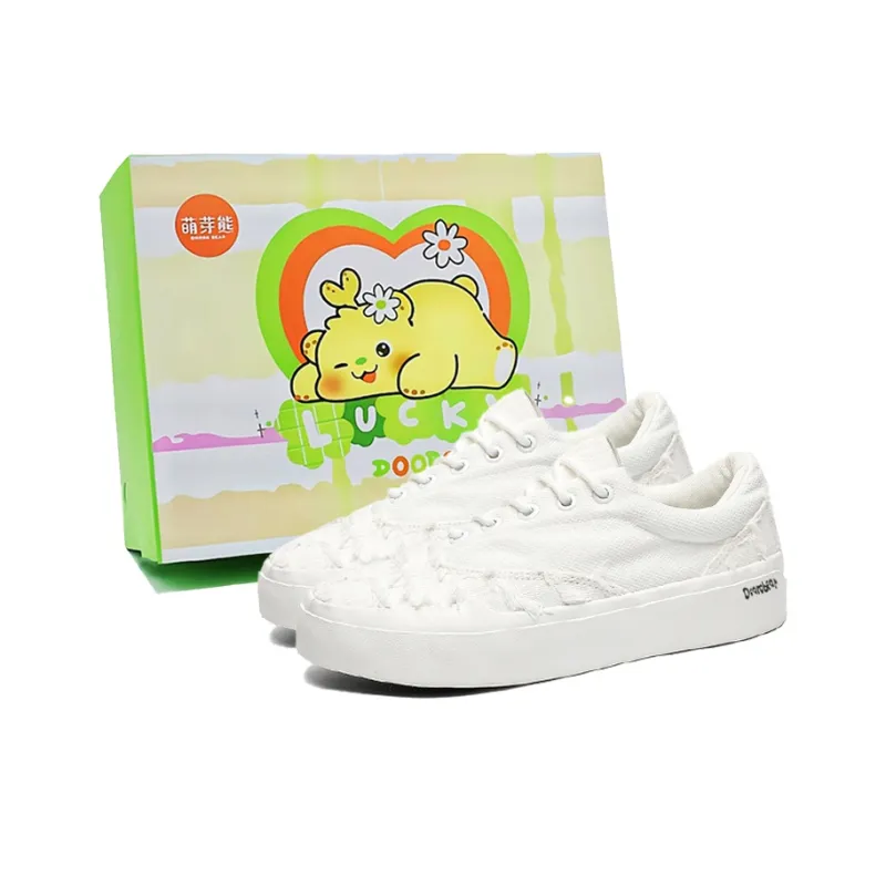 Budding Bear Anti Slip Wear Resistant Low Top Canvas Shoes Unisex Box-22