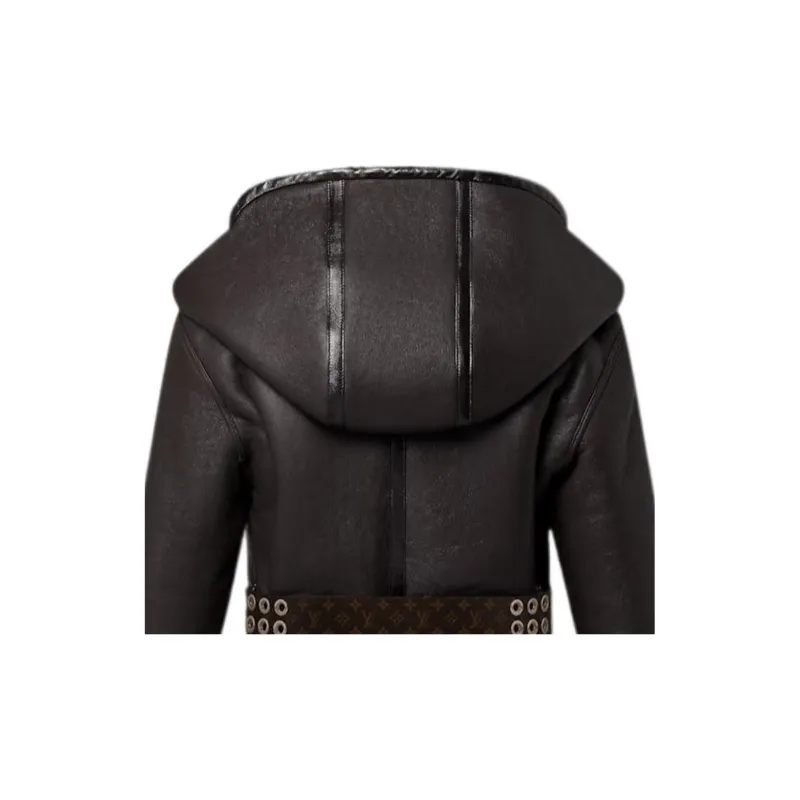 LOUIS VUITTON Signature Short Reversible Wrap Coat-2