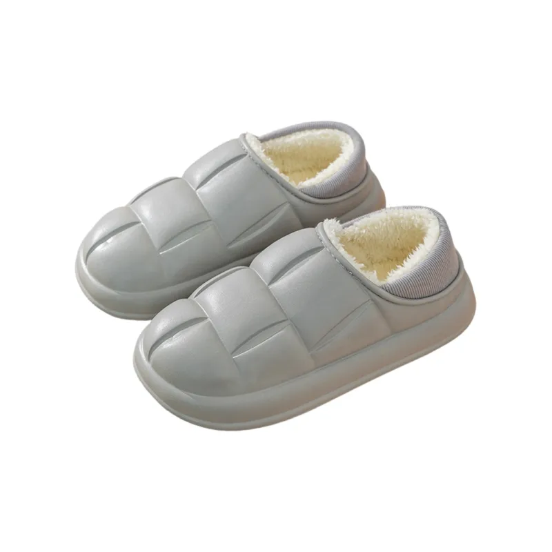 NingYi Waterproof Cotton Slippers With Home Plush Liner Slippers/Home Slippers For Fall And Winter-6