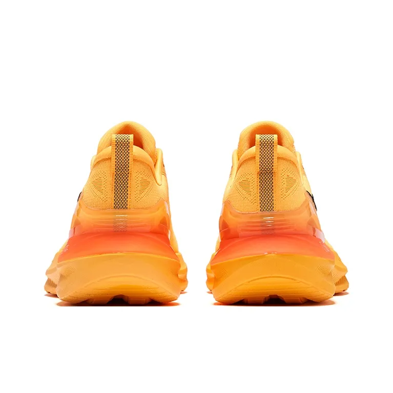 Erke Sky Horse 3.0 Cushioning Breathable Rebound Low Top Sprint Running Shoes Men's Fluorescent Sweet Orange-3