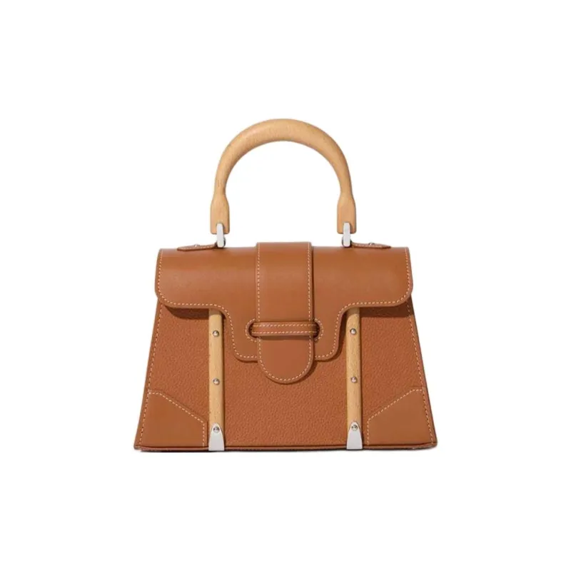 GOYARD Saigon Leather Shoulder Bag Crossbody Bag Handbag Mini Women's Tan-0