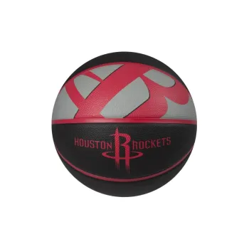 SPALDING Rocket Team Rubber Basketball Red Black Size 7 Ball Training Unisex