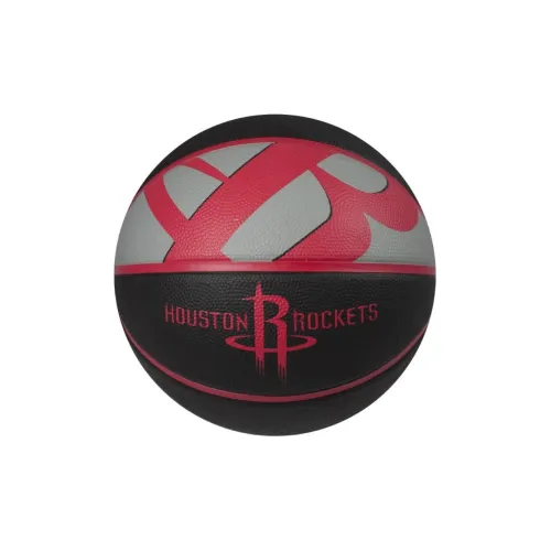 SPALDING Rocket Team Rubber Basketball Red Black Size 7 Ball Training Unisex
