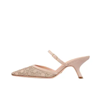 DIOR Capture Closed Toe Slippers 6.5cm Women's Nude