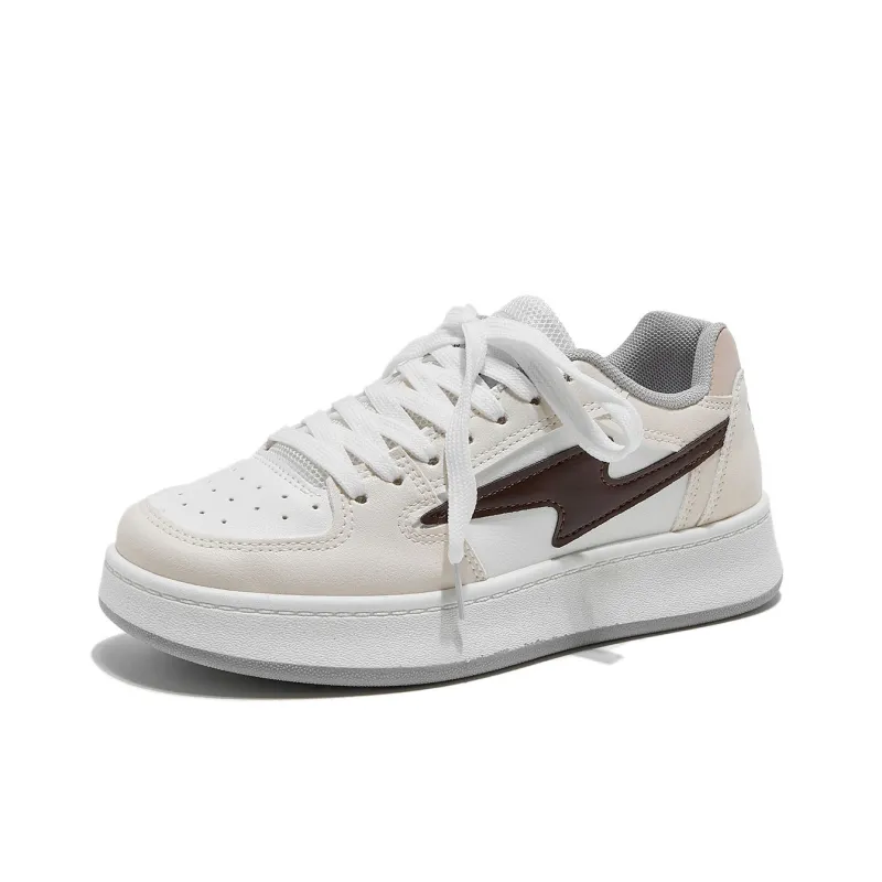 Georgina Goodman Original Small Lightning Letter Sole Puffy Shoes Non slip Lightweight Low Top Small White Shoes Unisex-8