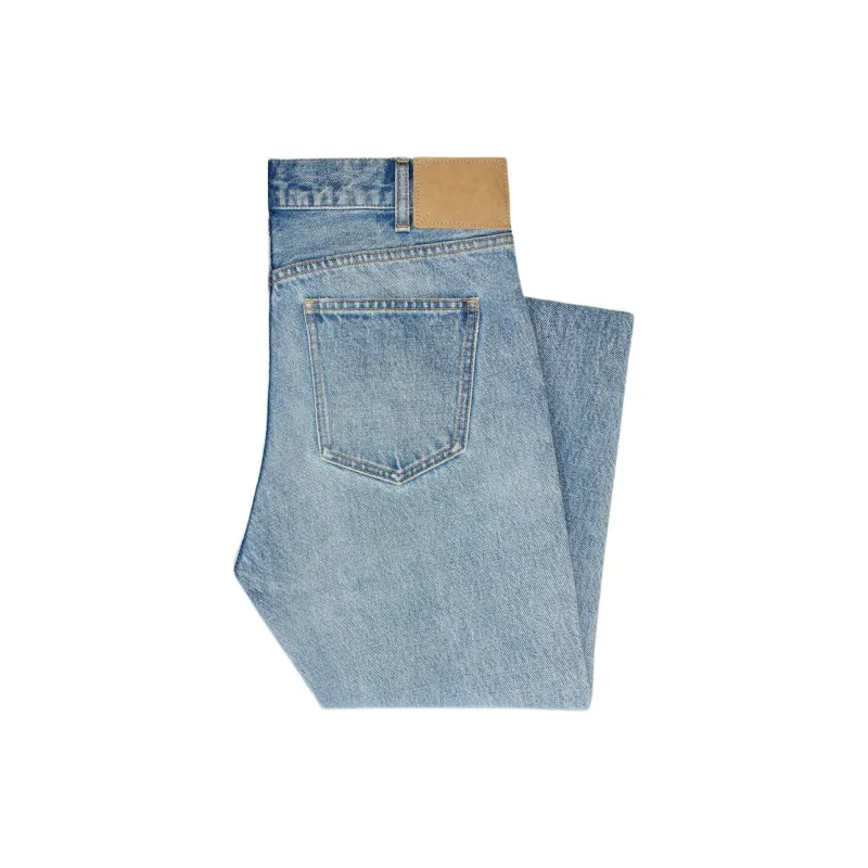 CELINE Marco Jeans In Steel Blue Wash Denim-4