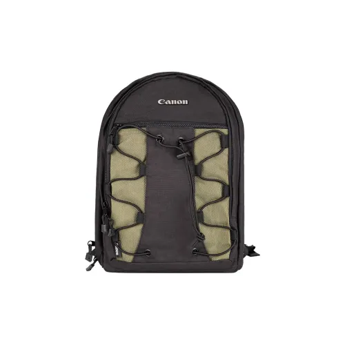 Canon Camera Bags Canon R50 R6 II R100 R8 R10 200D II Black Olive Double-Shoulder Backpack