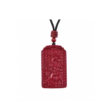 Stone On The Line Cinnabar Pendants Unisex