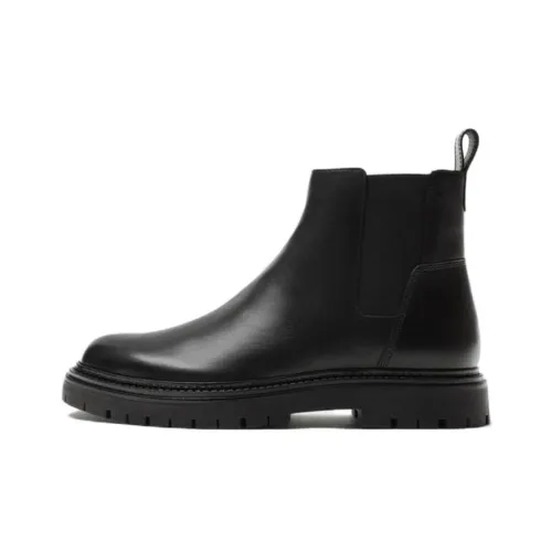 ZARA Short Chelsea Boots Men's Black