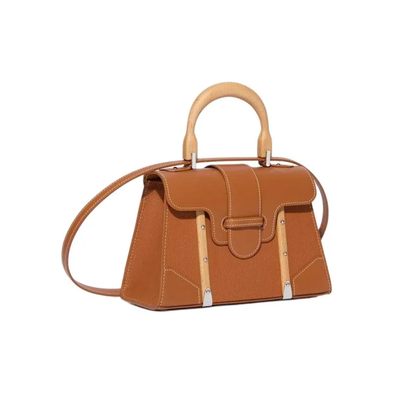 GOYARD Saigon Leather Shoulder Bag Crossbody Bag Handbag Mini Women's Tan-1