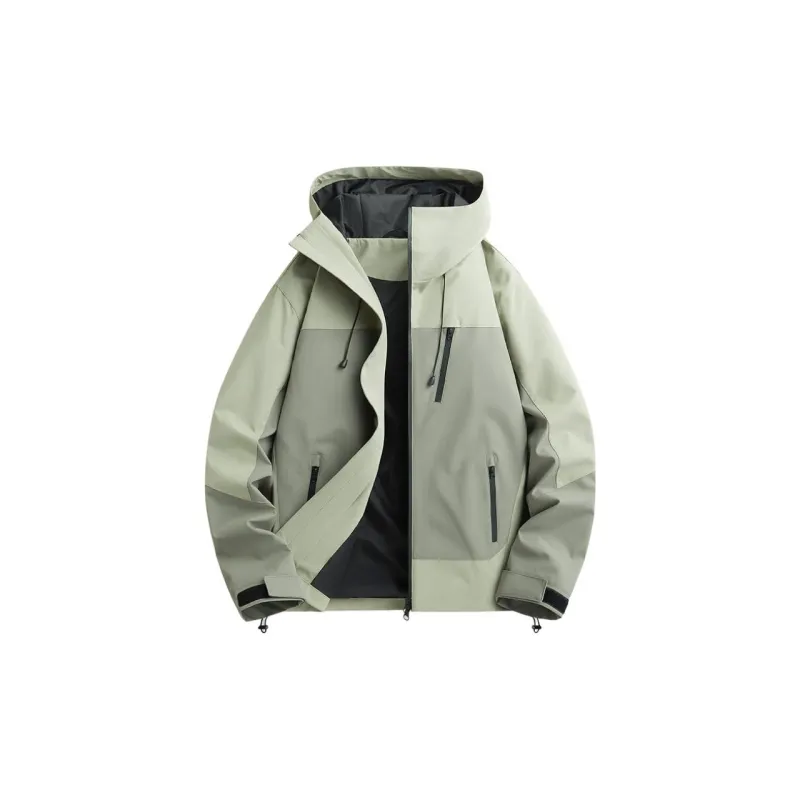 Yalu Water Resistant Windproof UV Protection Breathable Windbreaker Jacket Unisex Cocoa Brown-8