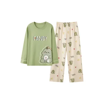 Inside The Orange Pajama Set Women's Green