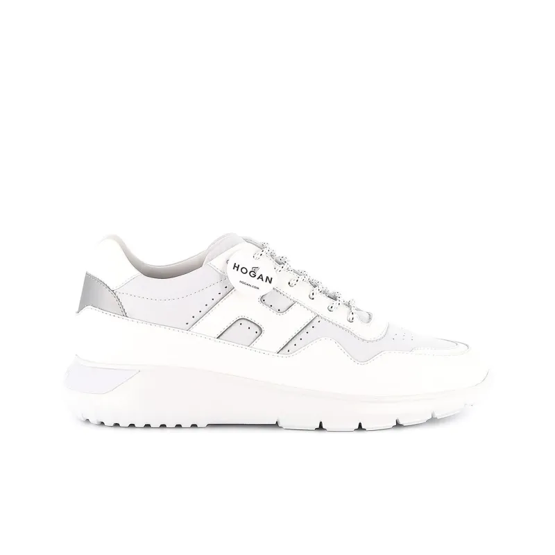 HOGAN Interactive³ Low Top Casual Shoes 4cm Men's Gray White-1