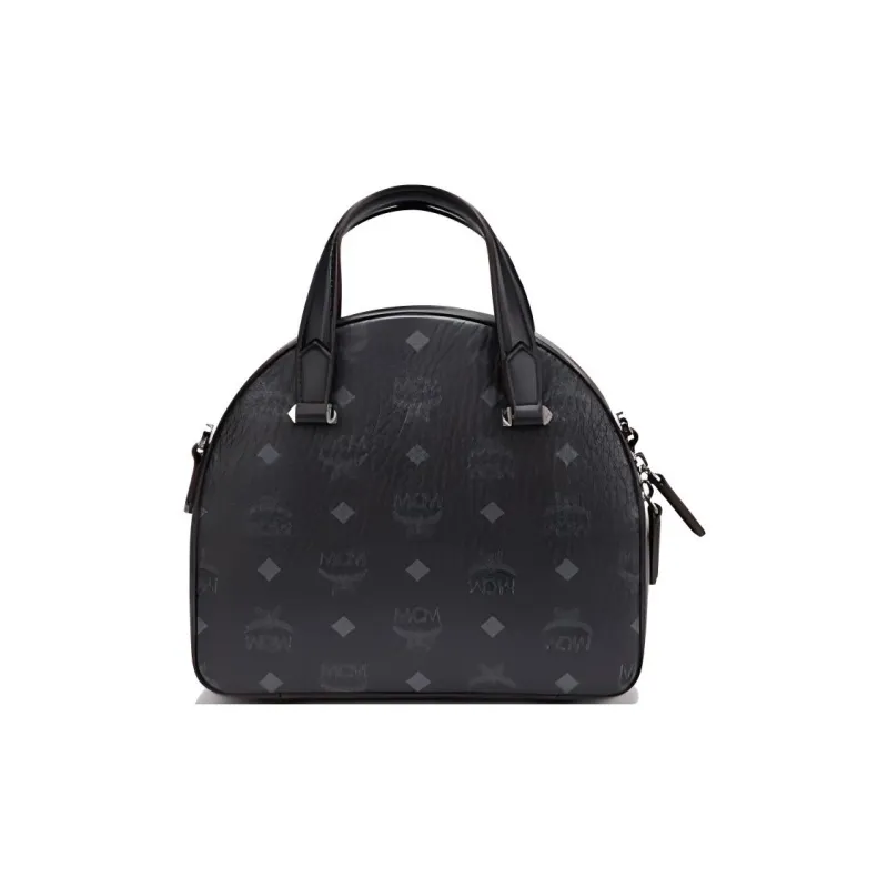 MCM Essential Visetos Origina Artificial Leather Shoulder Bag Crossbody Bag Handbag Mini Women's Black-2