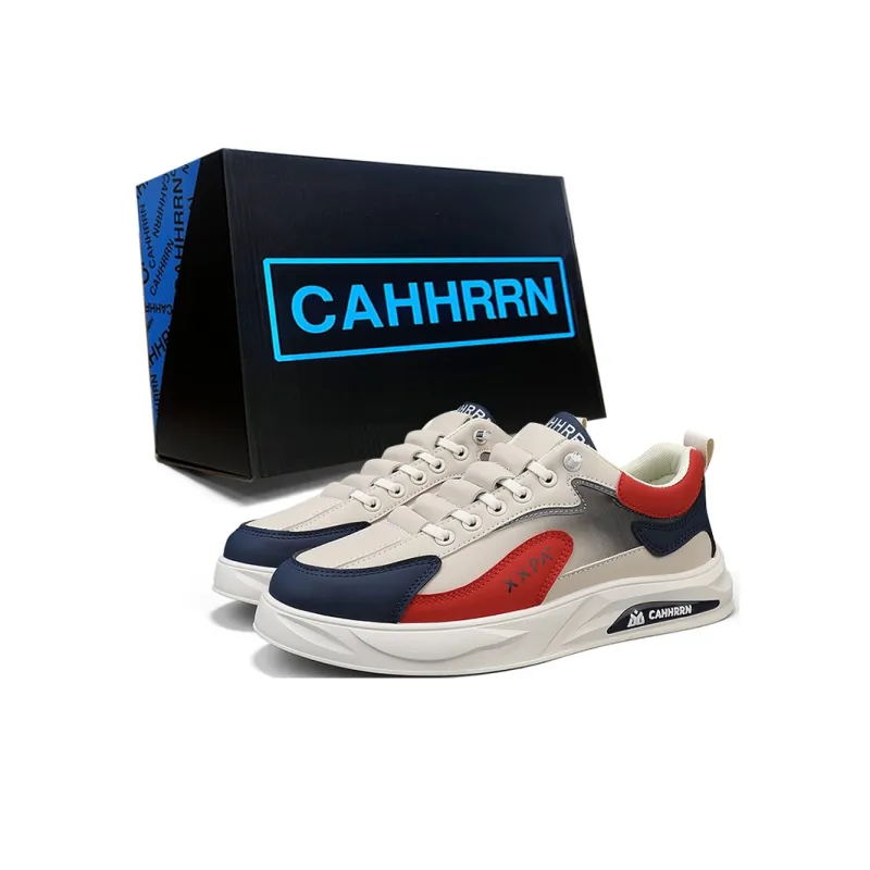 CAHHRRN Wear-Resistant Slip-Resistant Lightweight Low-Top Skateboard Shoes Men's-0
