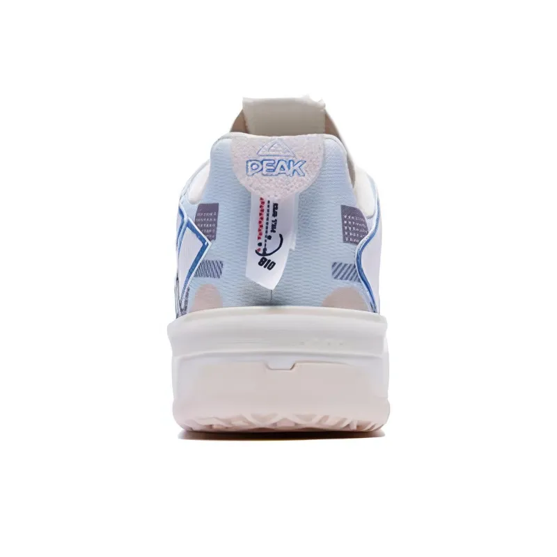PEAK Taichi 910 Anti Slip And Wear Resistant Lightweight Low Top Skateboard Shoes Women's Ceramic Blue-2