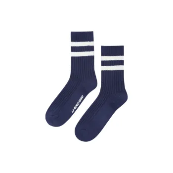 LI NING 1990 Mid Calf Socks Unisex 1 Pack Dark Marine Blue