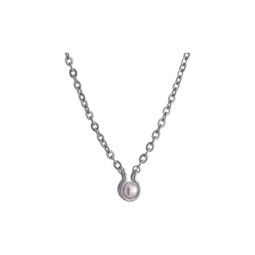 ANARTXY Surgical Steel Pearl Necklaces Women's Silver/Gold
