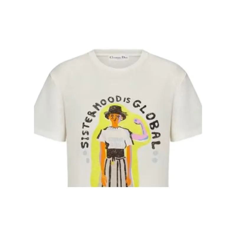 DIOR T-Shirts Women's Ecru-2