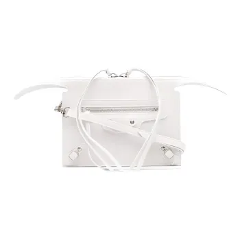 Balenciaga Neo Classic Leather Crossbody Bag Shoulder Bag Regular Women's White