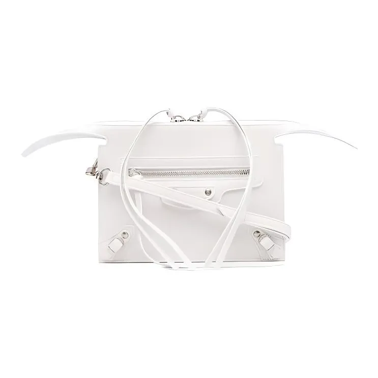 Balenciaga Neo Classic Leather Crossbody Bag Shoulder Bag Regular Women's White-0