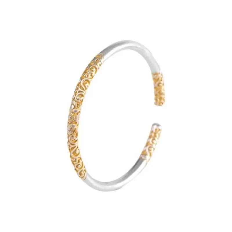 Kim Heng Hee S999 Fine Silver Bangles Women's-0