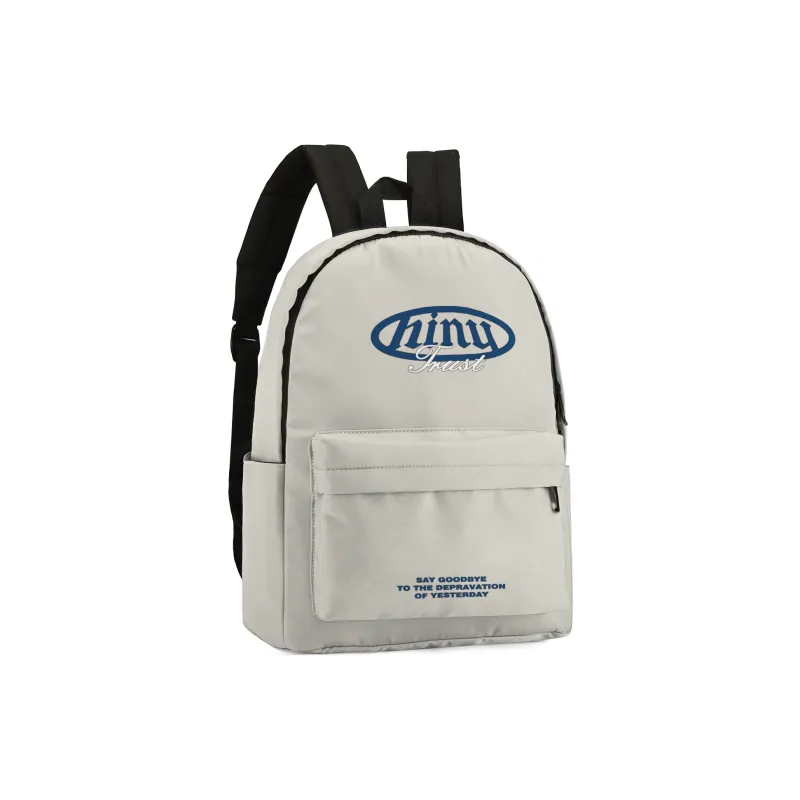 HINY Polyester Backpack 13 Inch Laptop Bag Regular Unisex White-40