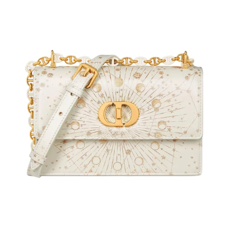 DIOR Miss Caro Cow Leather Crossbody Bag Shoulder Bag Mini Women's Milk White-0