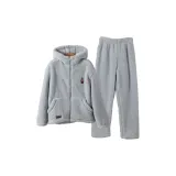Misty Blue Thickened with Hood Women's