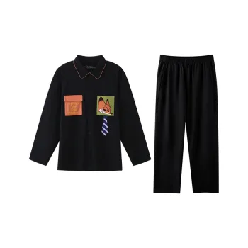 JINGYUN x Disney Co op Series Pajama Set Men's Gift Box Set Black