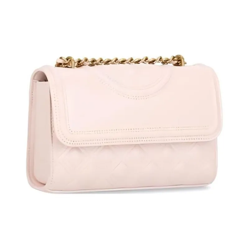 TORY BURCH Leather Crossbody Bag, Shoulder Bag Trumpets Women's Pink-1