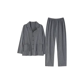 Good Fortune Pajama Set Men's Medium Gray