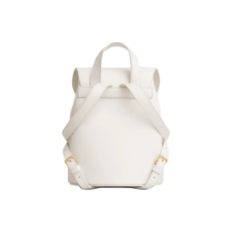 CELINE Triomphe Smooth Cow Leather Backpack Women's White-2