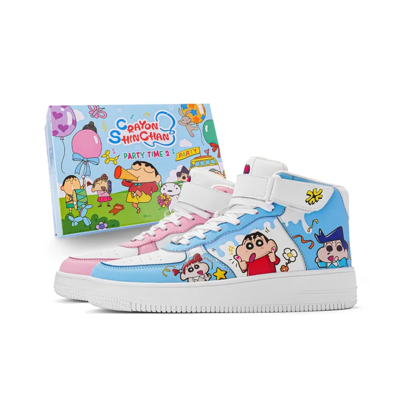 Crayon Shinchan High-Top Vintage Basketball Shoes Unisex Box-25