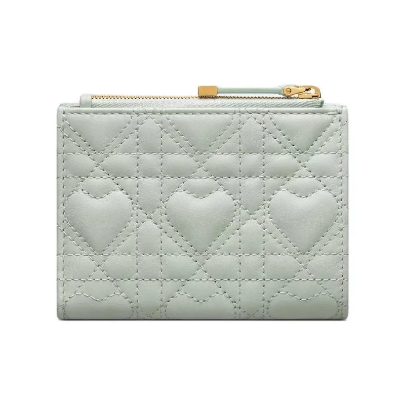 DIOR Jolie Lambskin Wallet Women's Light Green-2