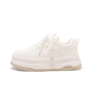 Miss Zhang Anti Slip Wear Resistant Low Top Skateboard Shoes Women's Beige Brown