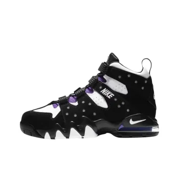 Nike Air Max CB Anti Slip Wear Resistant Low Top Vintage Basketball Shoes Unisex Black Purple