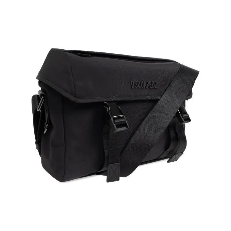 DSQUARED 2 Logo Lettering Foldover Messenger Bag-1
