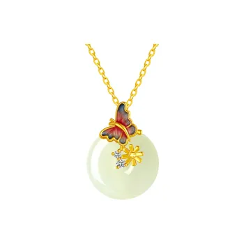 CHINA GOLD Hetian Jade Necklaces White Jade/Pale Greenish White Jade Women's