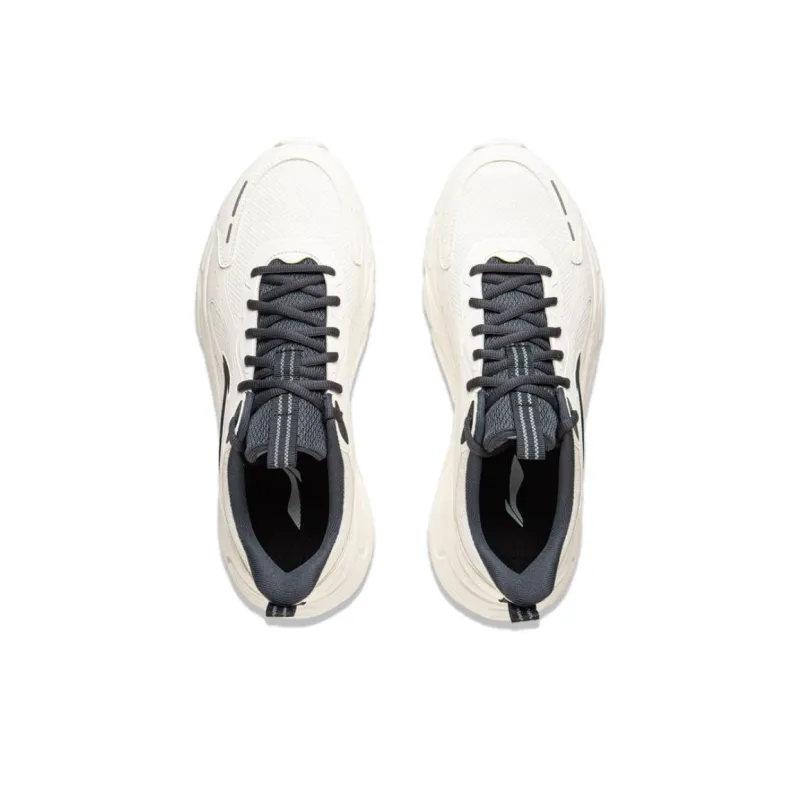 LiNing Lightweight And Airy Low Top Sprint Running Shoes Men's Mist White-3