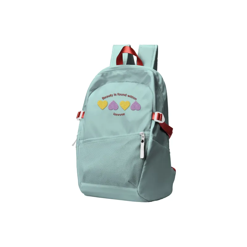 LOVVVVE Polyester Backpack Backpack Backpack Travel Bag Unisex Light Blue-1
