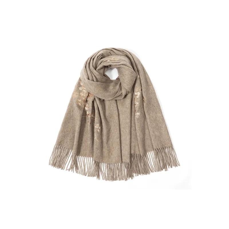 Shanghai Story Sheep Wool Knit Scarves Women's-19