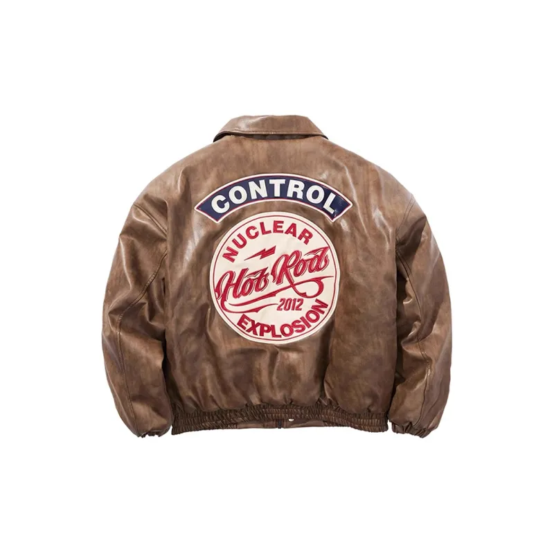 NUCLEAR EXPLOSION Puffer Jacket Men's Coffee-1