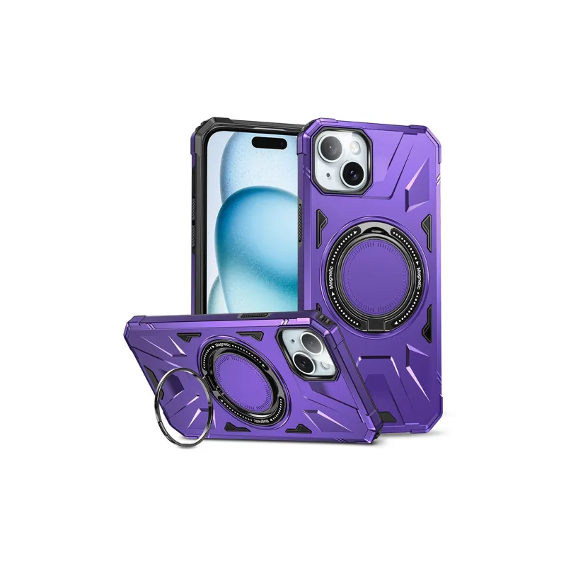 WILD DOLPHIN TPU Material Magnetic Rotating Magsafe Stand Phone Case Compatible With Apple 16/15/14-5