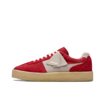 Clarks Originals TOR80 Slip Resistant Low Top Skateboard Shoes Men's Gray Red