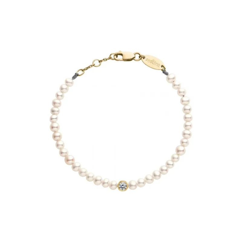 Redline Pearl 18K Gold Diamond Bracelets Women's Gold-0