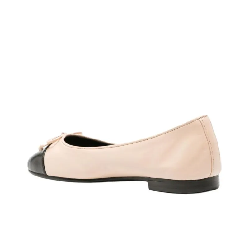 TORY BURCH Cap Toe Ballet Rose Pink Perfect Black Women's-3