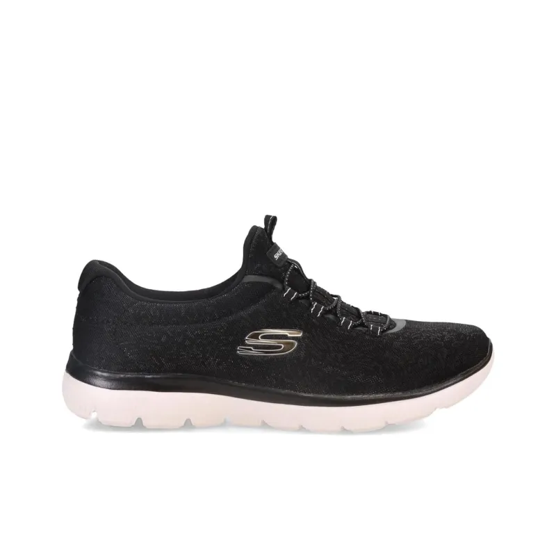 Skechers Summits Anti-Slip Wear-Resistant Low-Top Casual Shoes Women's Black-1