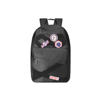 8atheist Polyester Water Repellent Travel Outfits For Students Backpack Laptop Bag Regular Unisex Black