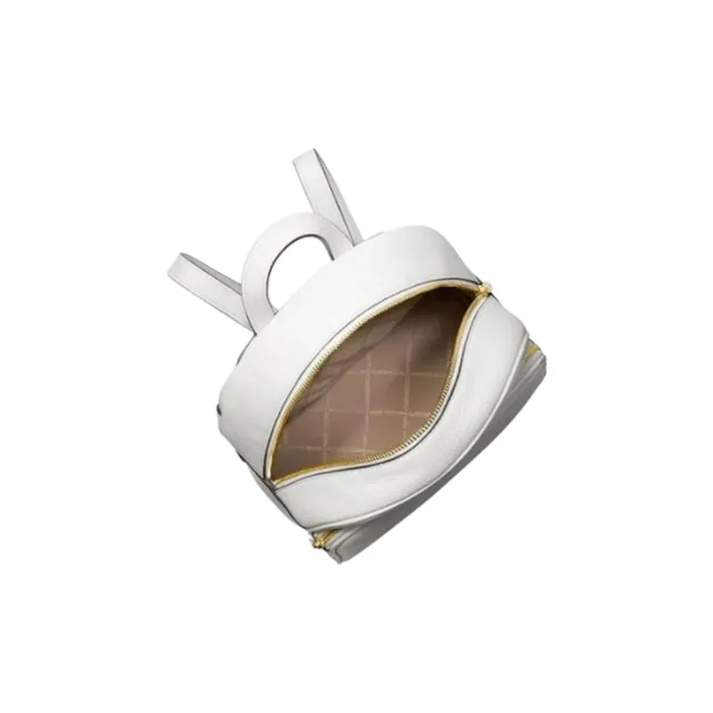 MICHAEL KORS Leather Backpack Medium Size Women's Pure White-2